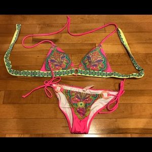 Victoria’s Secret paisley boho bikini set